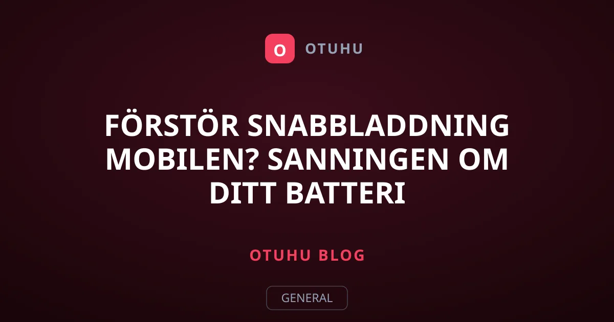 Förstör snabbladdning mobilen? Sanningen om ditt batteri